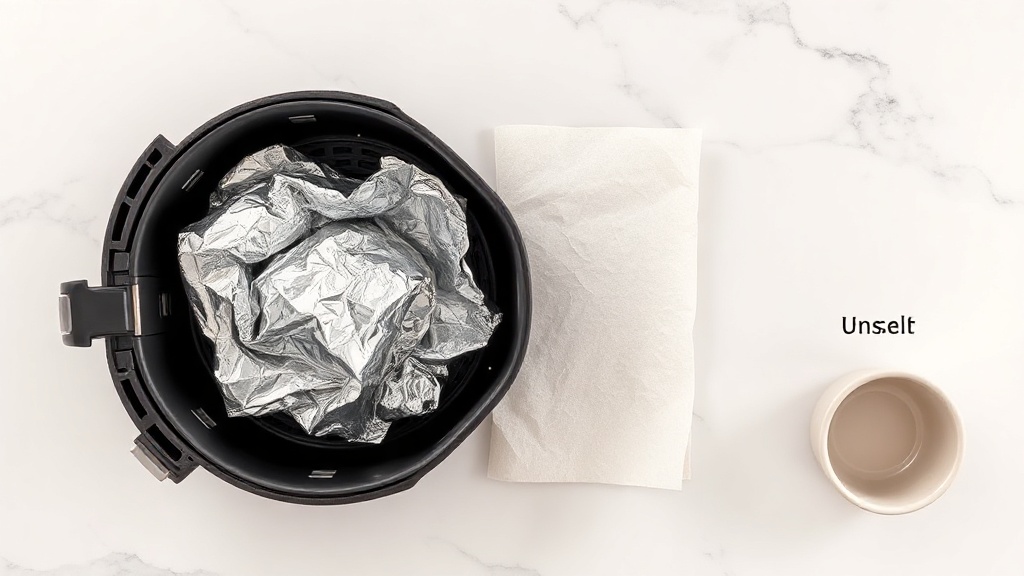 can you put aluminum foil in an air fryer
