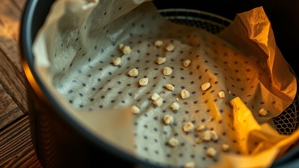 can you put parchment paper in an air fryer without it burning