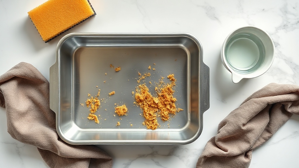 how to clean toaster oven crumb tray without scratching