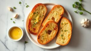 how to make garlic bread in a toaster oven