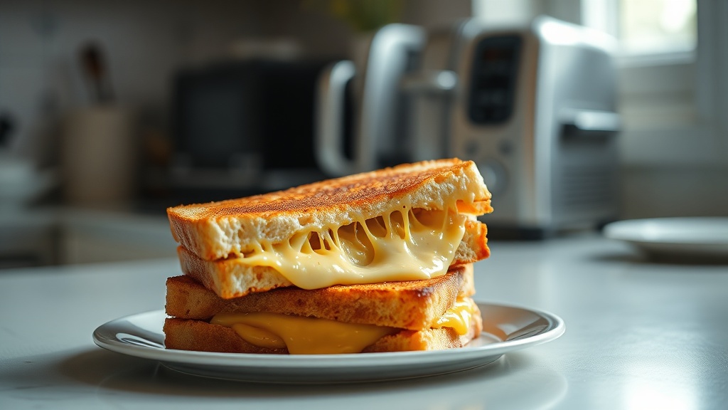how to make grilled cheese in toaster oven without burning