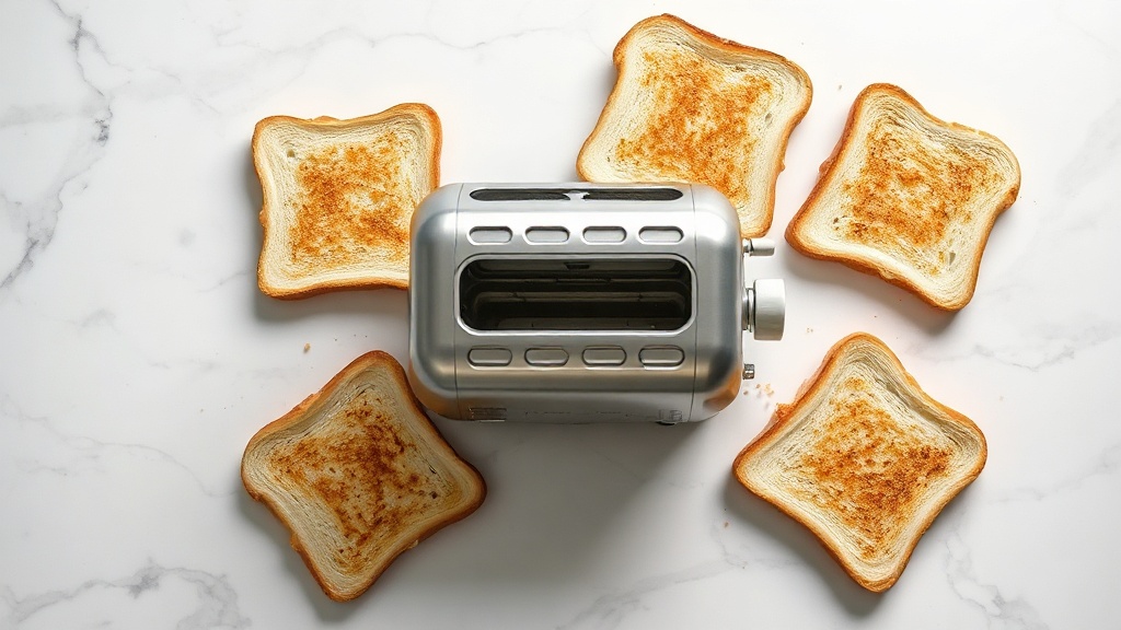 how to toast bread evenly in a 4 slice toaster
