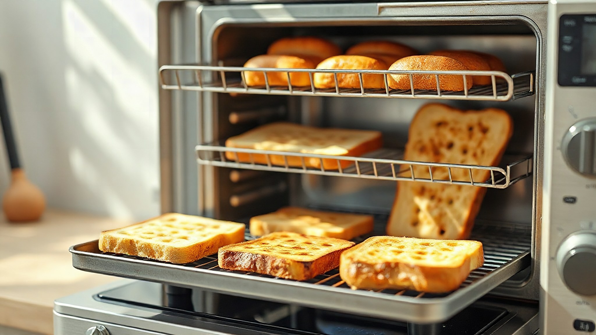 Inside of the microwave oven