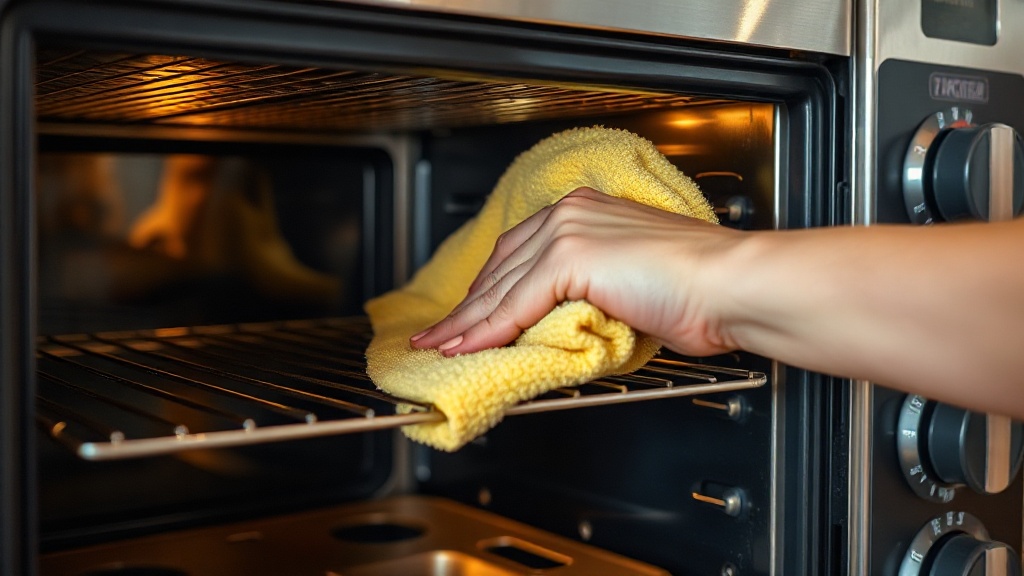 cleaning toaster oven interior