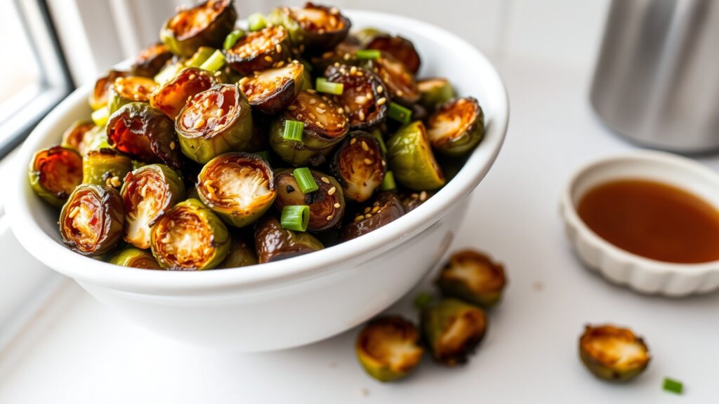Air Fryer Toaster Oven Brussels Sprouts (Crispy, Caramelized, Addictive)