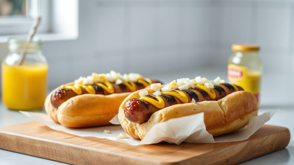 Air Fryer Toaster Oven Hot Dogs (Crispy Skin, Juicy Inside)