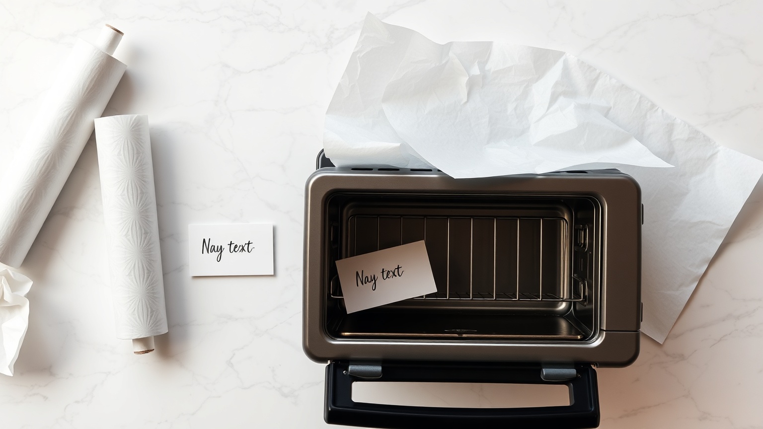 can you put wax paper in a toaster oven