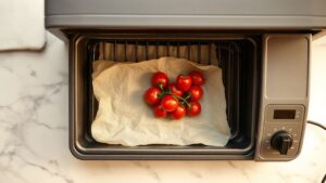 can you use parchment paper in a toaster oven without it burning