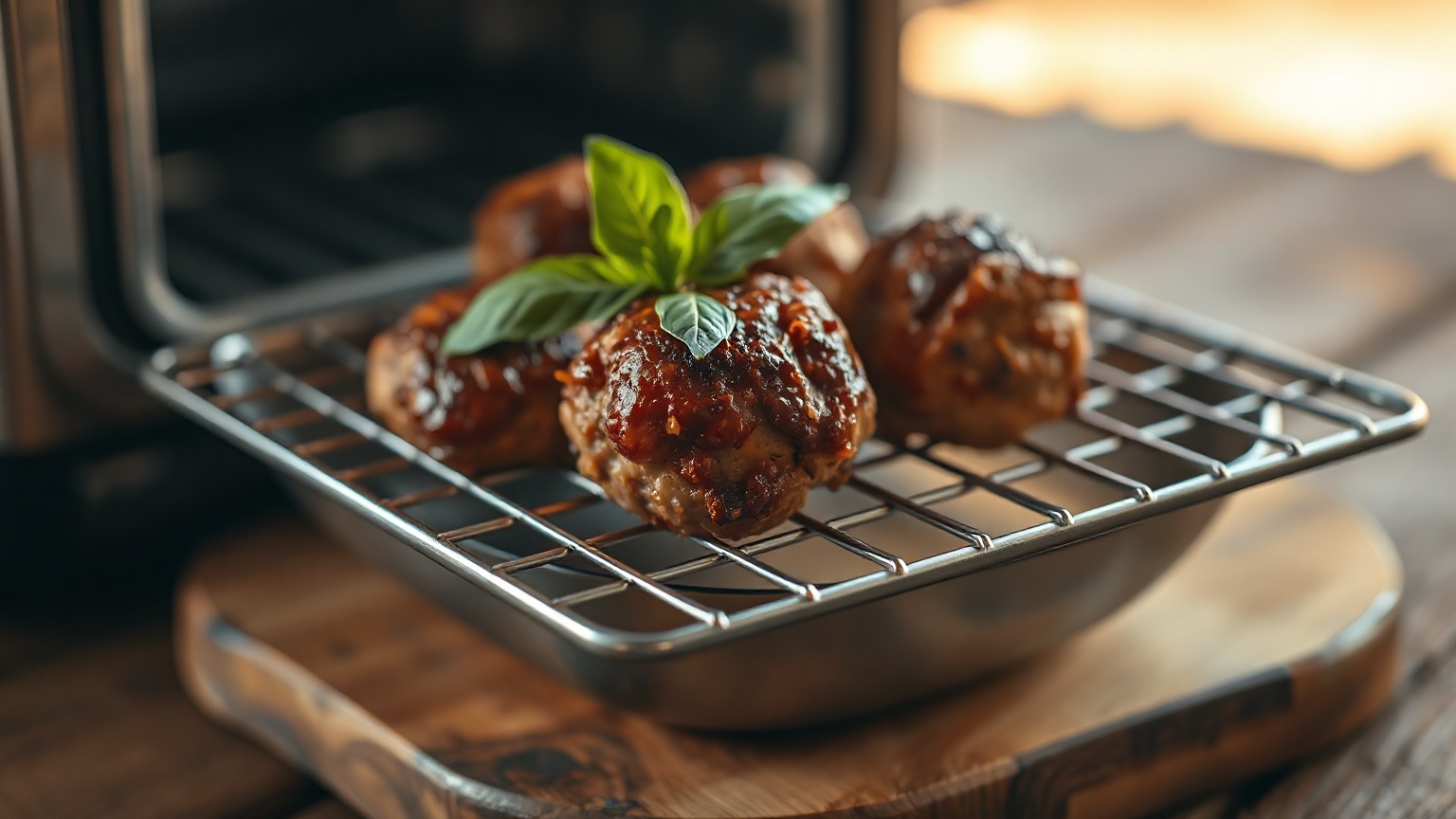 how to convert regular oven meatball recipe to toaster oven temperature and time