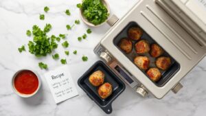how to convert regular oven meatball recipe to toaster oven temperature and time