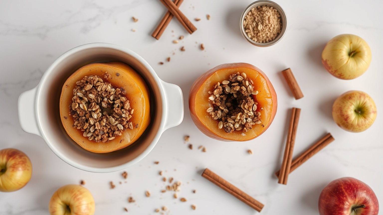how to make baked apples in a toaster oven with cinnamon and brown sugar