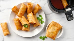 how to reheat spring rolls in air fryer to keep them crispy