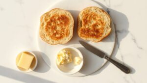 how to toast a sourdough english muffin without burning the nooks