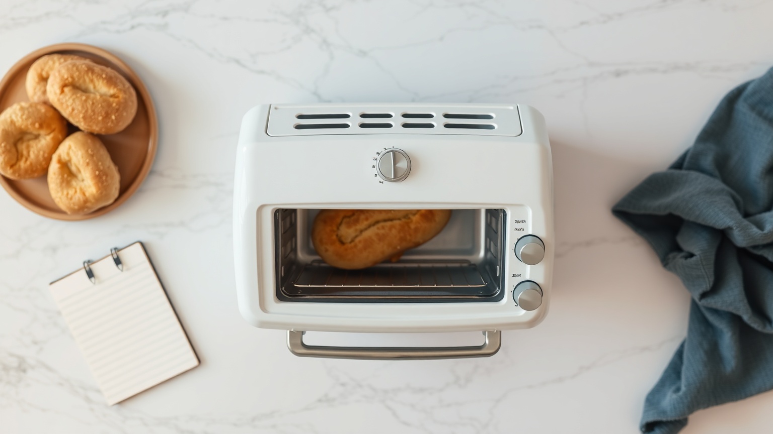 what do the numbers on a toaster oven dial mean