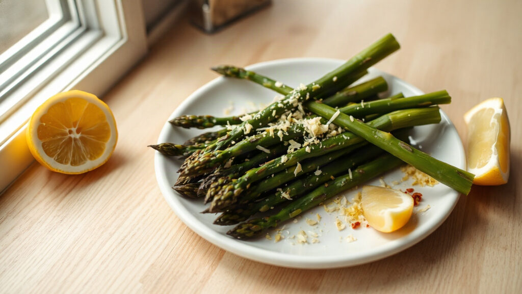 Air Fryer or Toaster Oven Asparagus (Crispy Tips, Tender Stalks)