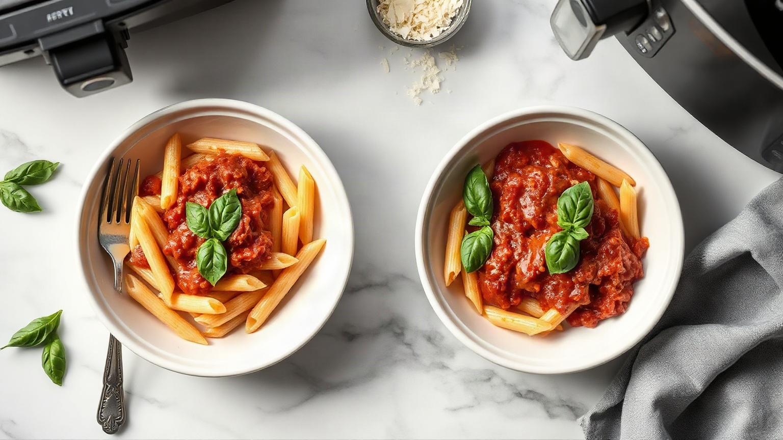 air fryer vs toaster oven reheating leftover pasta
