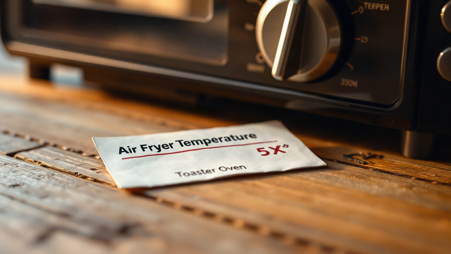 how to convert air fryer recipe to toaster oven temperature and time