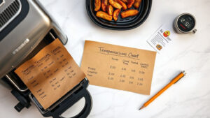 how to convert air fryer recipe to toaster oven temperature and time