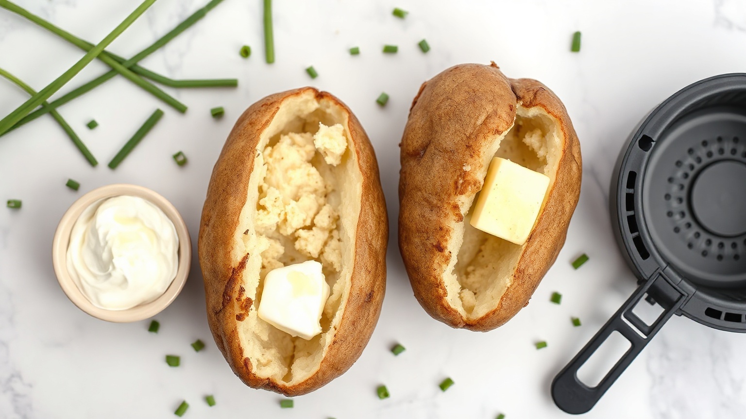 how to convert oven baked potato recipe to air fryer time and temp