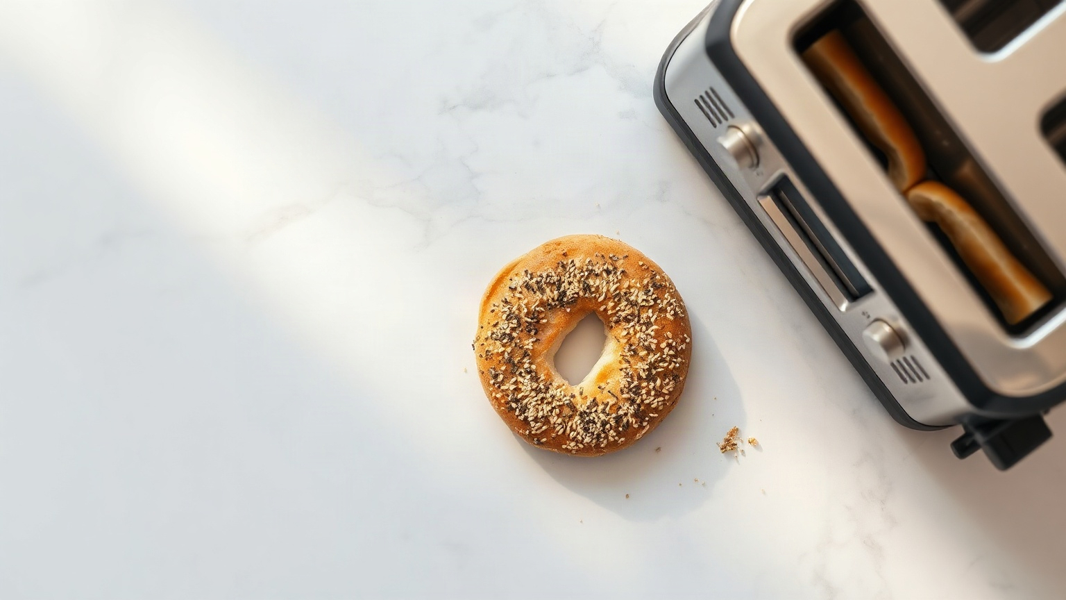 how to toast a bagel in a toaster without it getting stuck