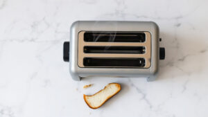toaster smoking but not burning bread