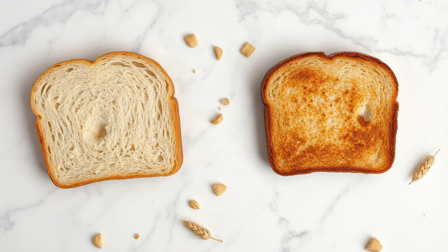 why does bread turn brown when you toast it