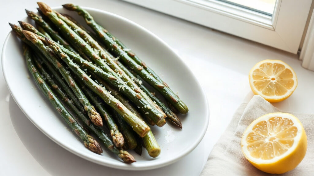 Air Fryer or Toaster Oven Asparagus (Crispy Tips, Tender Stalks)