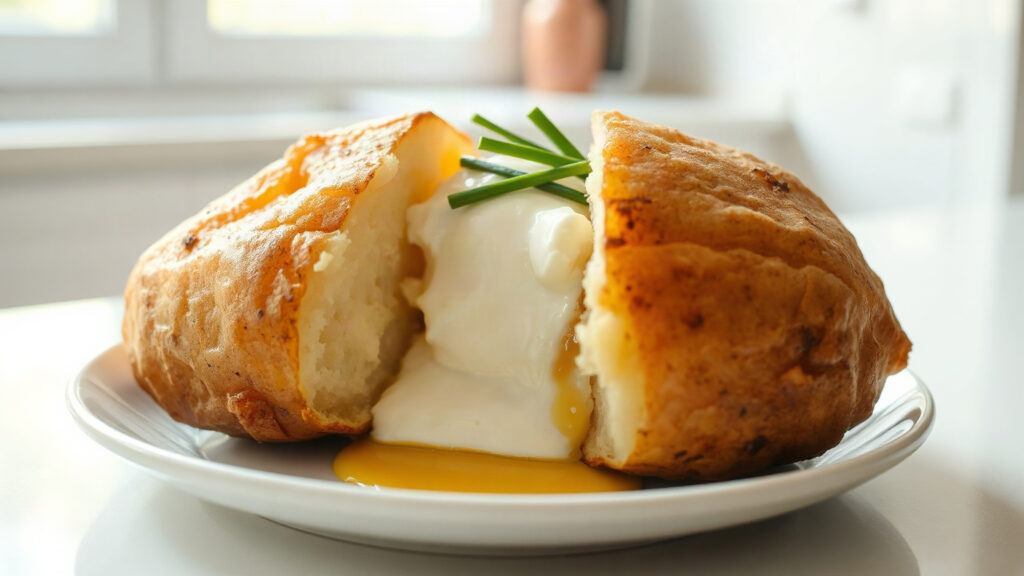 Air Fryer or Toaster Oven Baked Potatoes (Crispy Skin, Fluffy Inside)