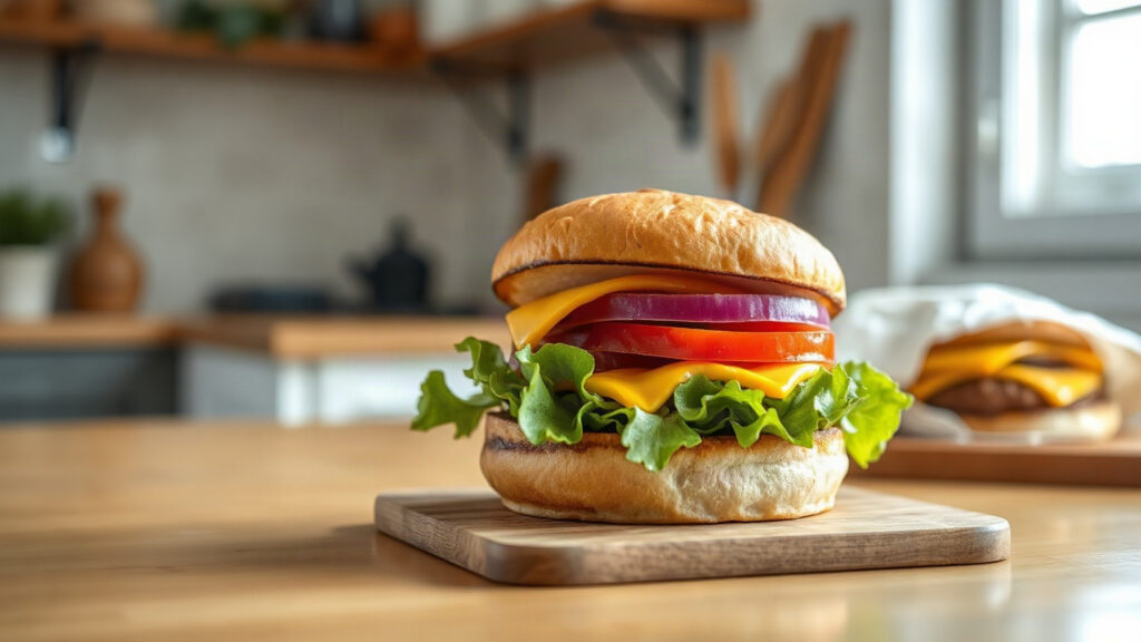 Air Fryer or Toaster Oven Burgers (Juicy Inside, Perfectly Browned Outside)