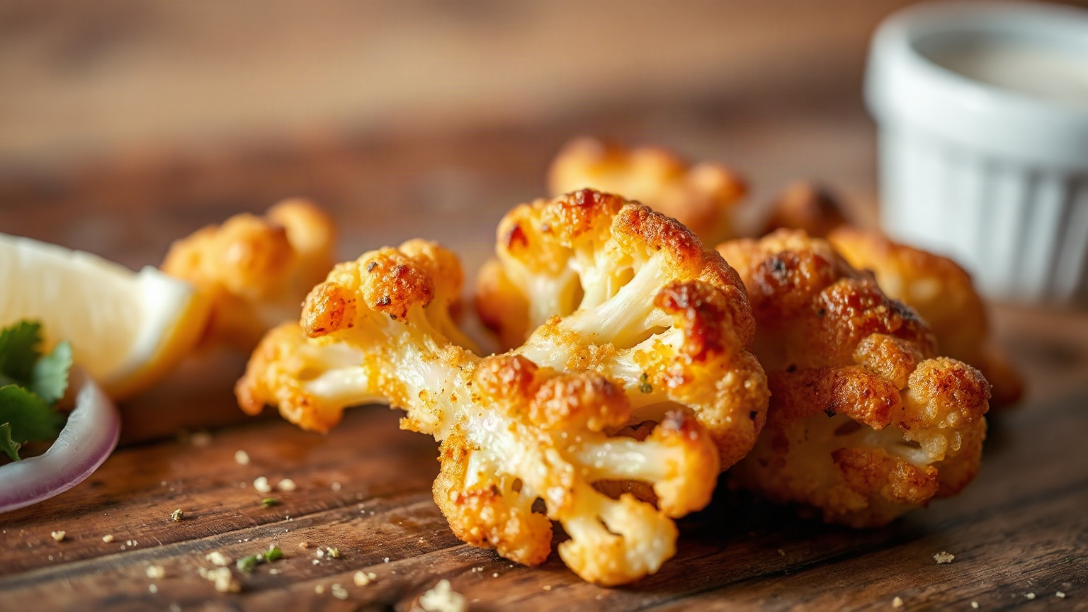 air fryer frozen cauliflower florets crispy
