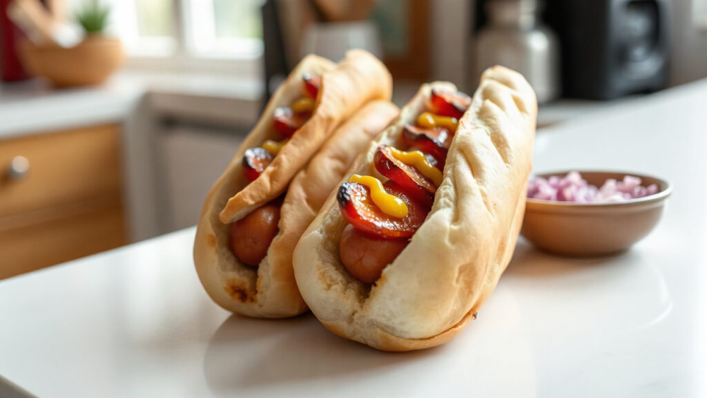 Air Fryer or Toaster Oven Hot Dogs (Crispy Skin, Juicy Inside)