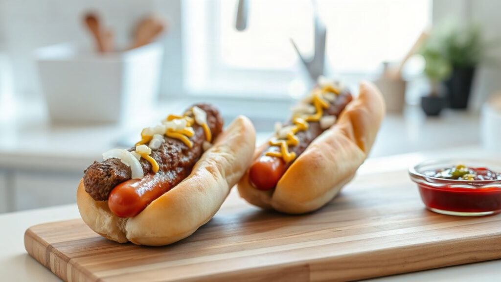 Air Fryer or Toaster Oven Hot Dogs (Crispy Skin, Juicy Inside)