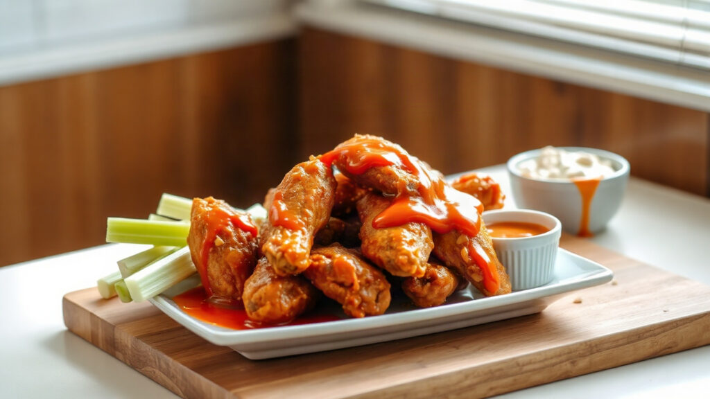 Air Fryer or Toaster Oven Hot Wings (Crispy, Saucy, No Deep Frying)