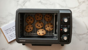 how to convert conventional oven cookie recipe to toaster oven