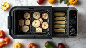 how to use the dehydrate setting on an air fryer toaster oven combo