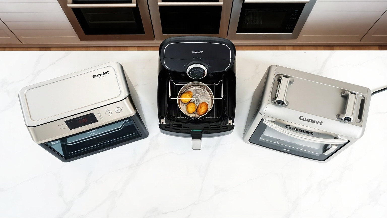 ninja foodi digital air fry oven vs breville smart oven air vs cuisinart toa-65 which one should most people buy