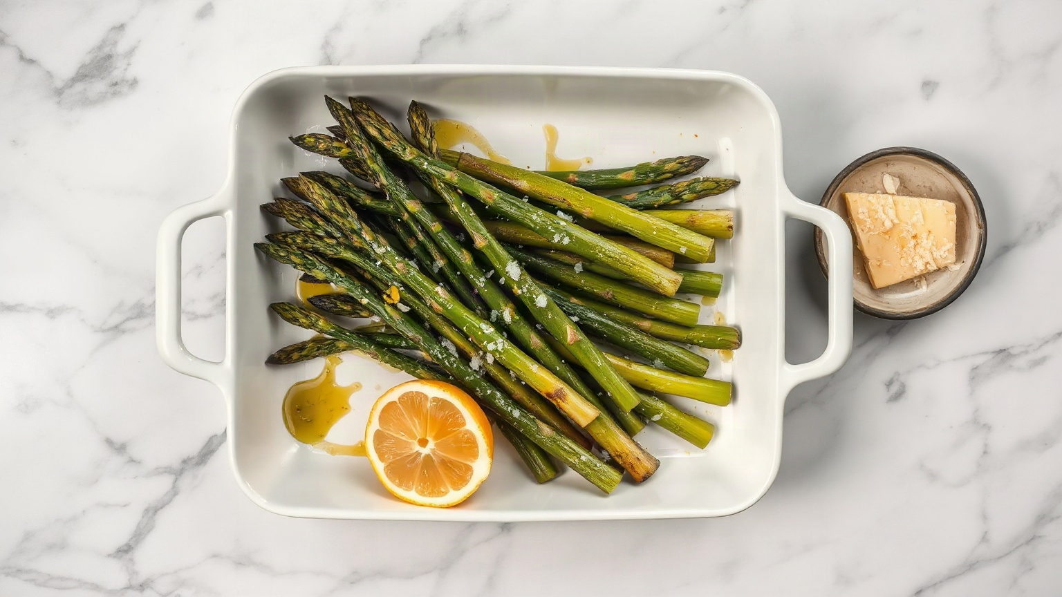 toaster oven roasted asparagus temperature and time