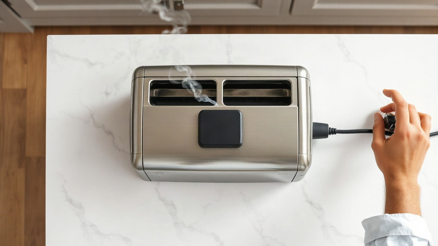 toaster smells like burning plastic what does it mean
