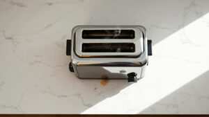 toaster smells like burning rubber after not being used for months