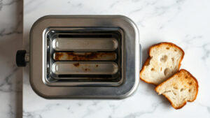 toaster sparks when bread pops up