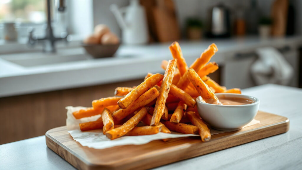 Crispy Air Fryer or Toaster Oven Sweet Potato Fries (Perfectly Crispy, Not Soggy)