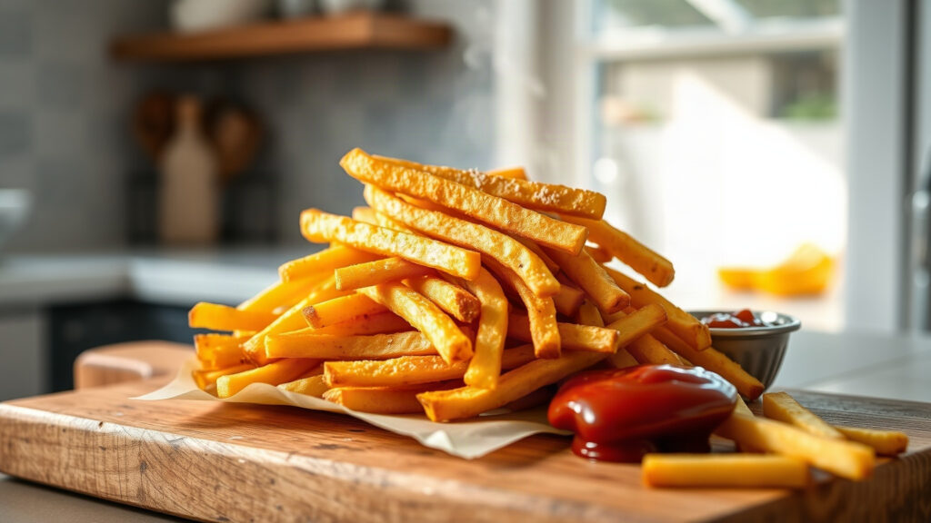 Air Fryer Toaster Oven Frozen French Fries (Crispy Outside, Fluffy Inside)