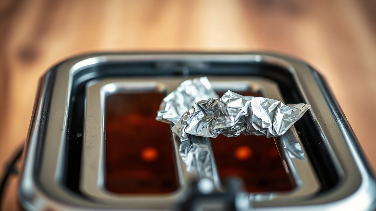 can you put aluminum foil in a toaster slot