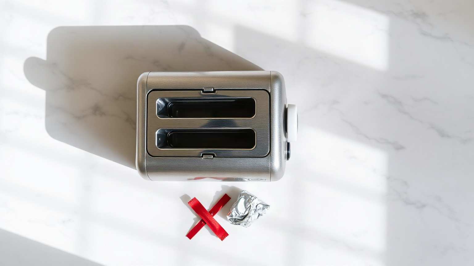 can you put aluminum foil in a toaster slot