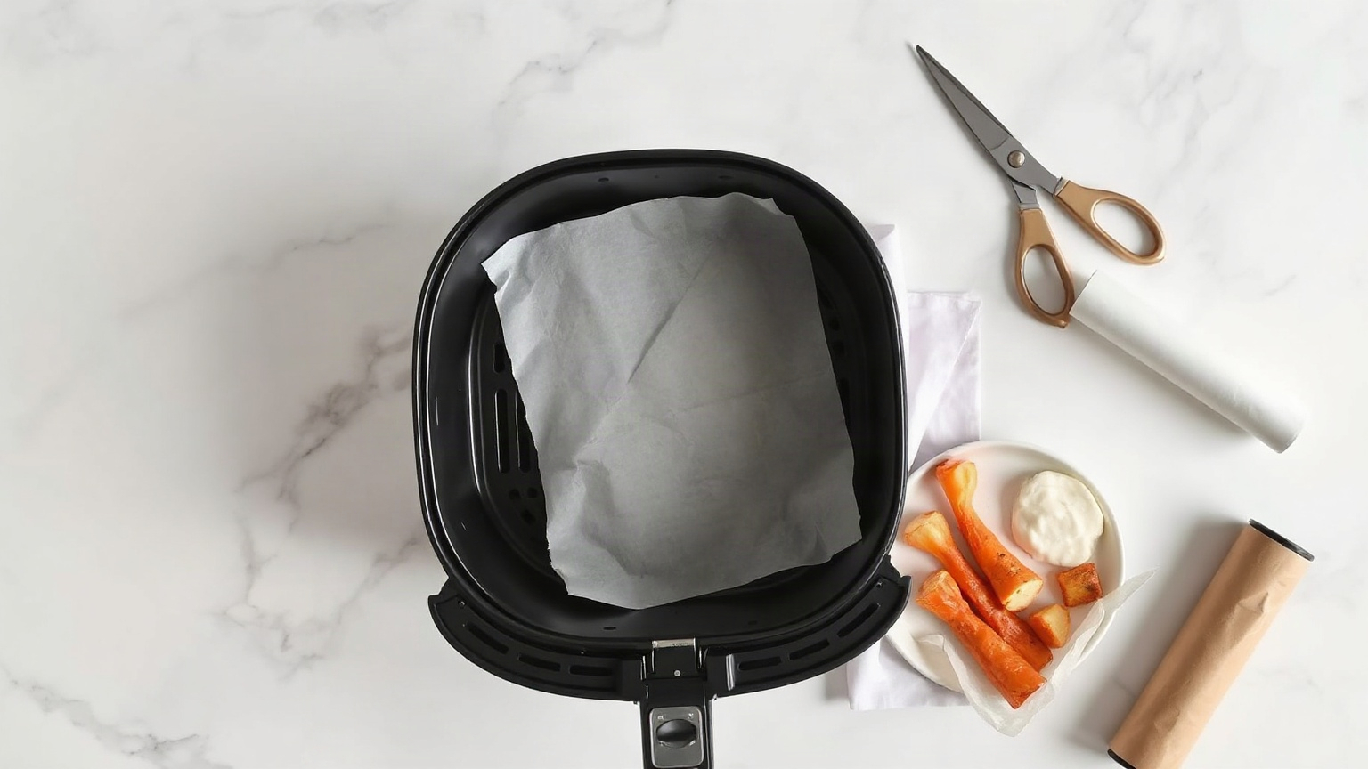 can you put parchment paper in an air fryer