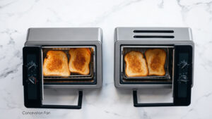 does convection toaster oven cook faster than regular toaster oven