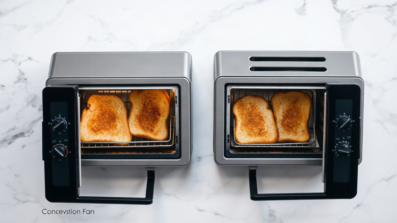 does convection toaster oven cook faster than regular toaster oven