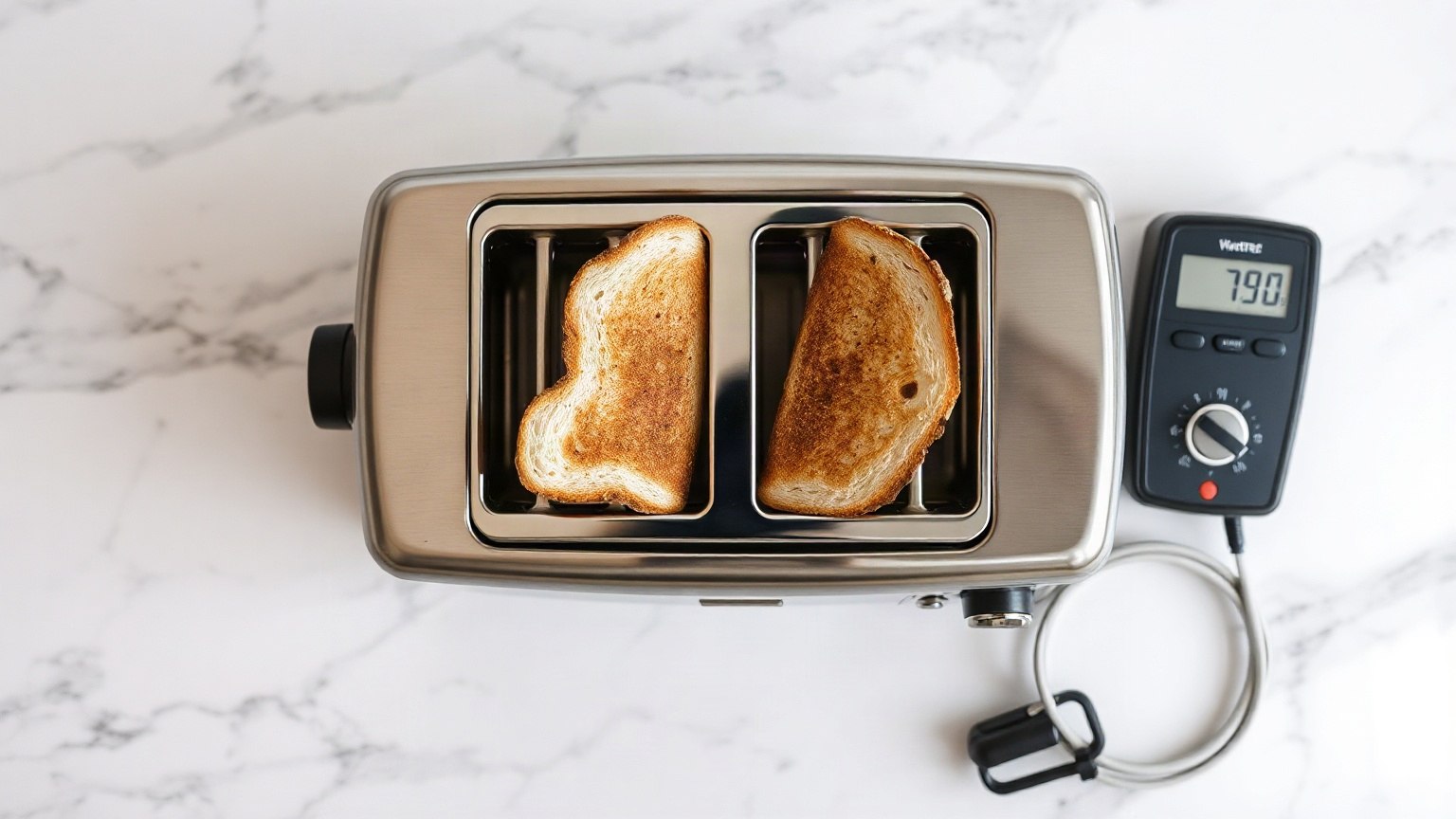 how many watts does a 4-slice toaster use