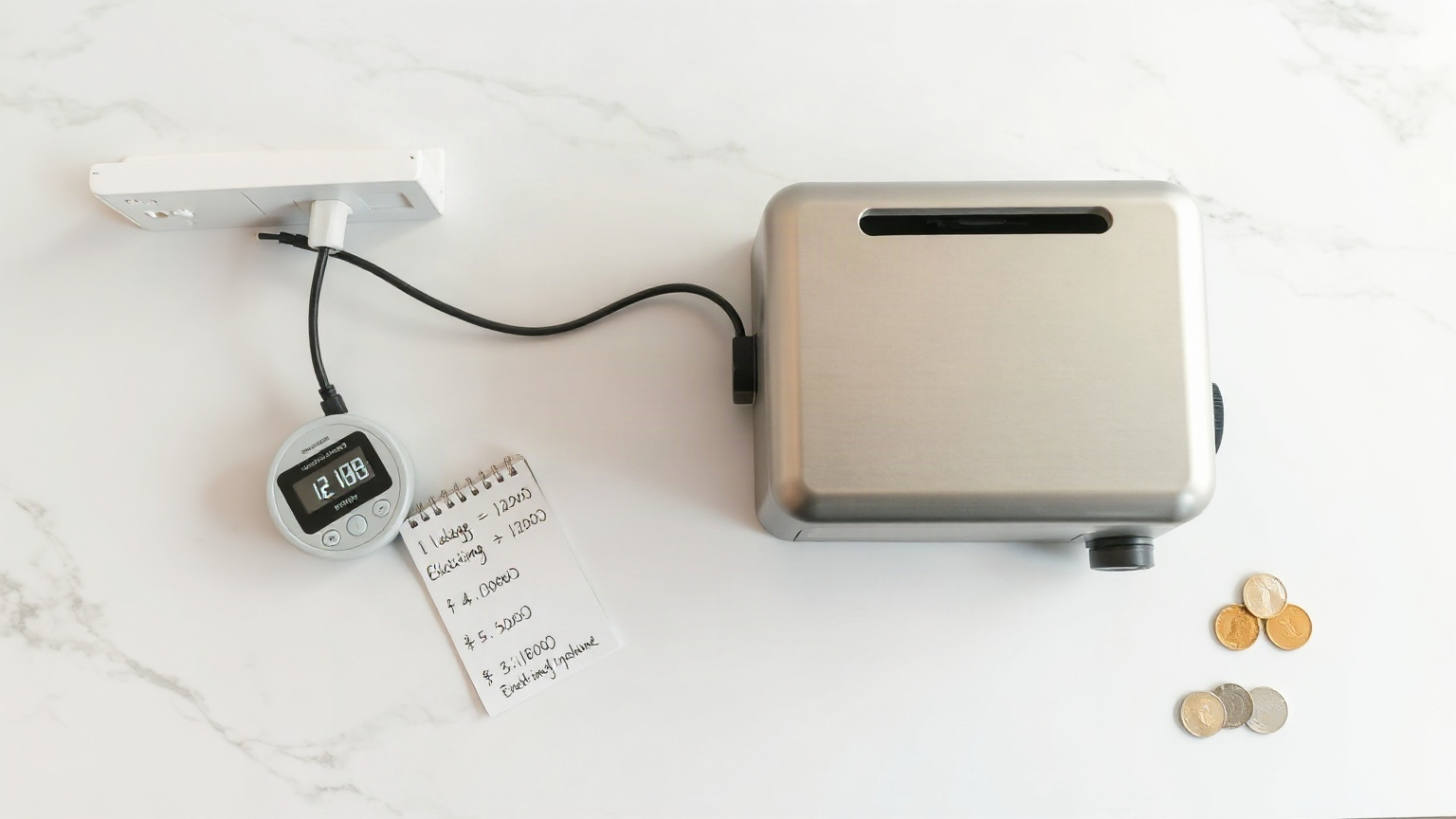 how much does it cost to run a toaster oven all day