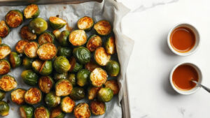 how to roast brussels sprouts in a toaster oven